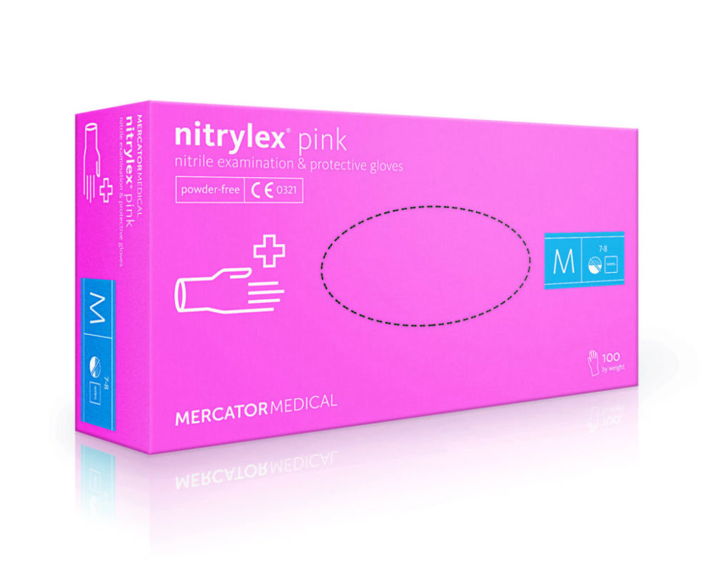 Rękawiczki Nitrylex Pink.
