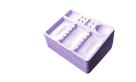 Tacki na narzędzia stomatologiczne fiolet.