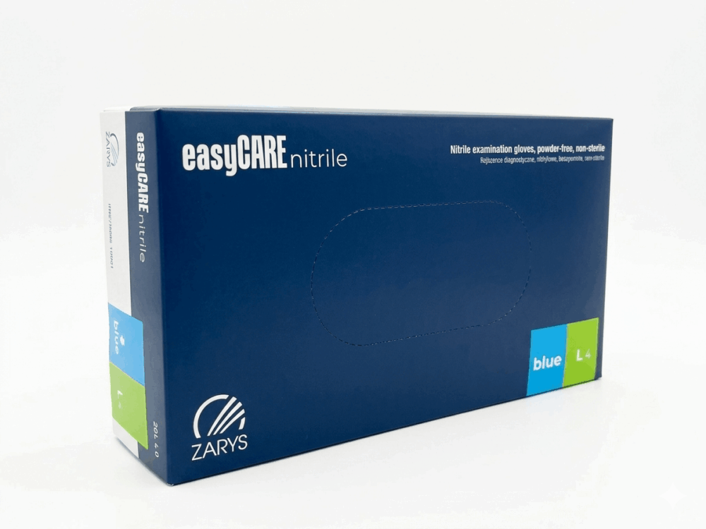 rekawiczki nitrylowe easyCare blue L zarys